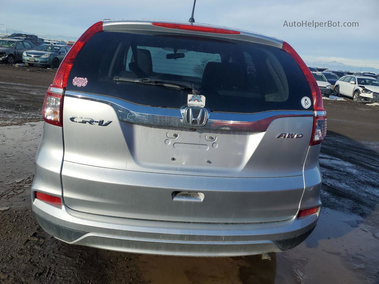 2015 Honda Cr-v Ex Серебряный vin: 5J6RM4H52FL010663