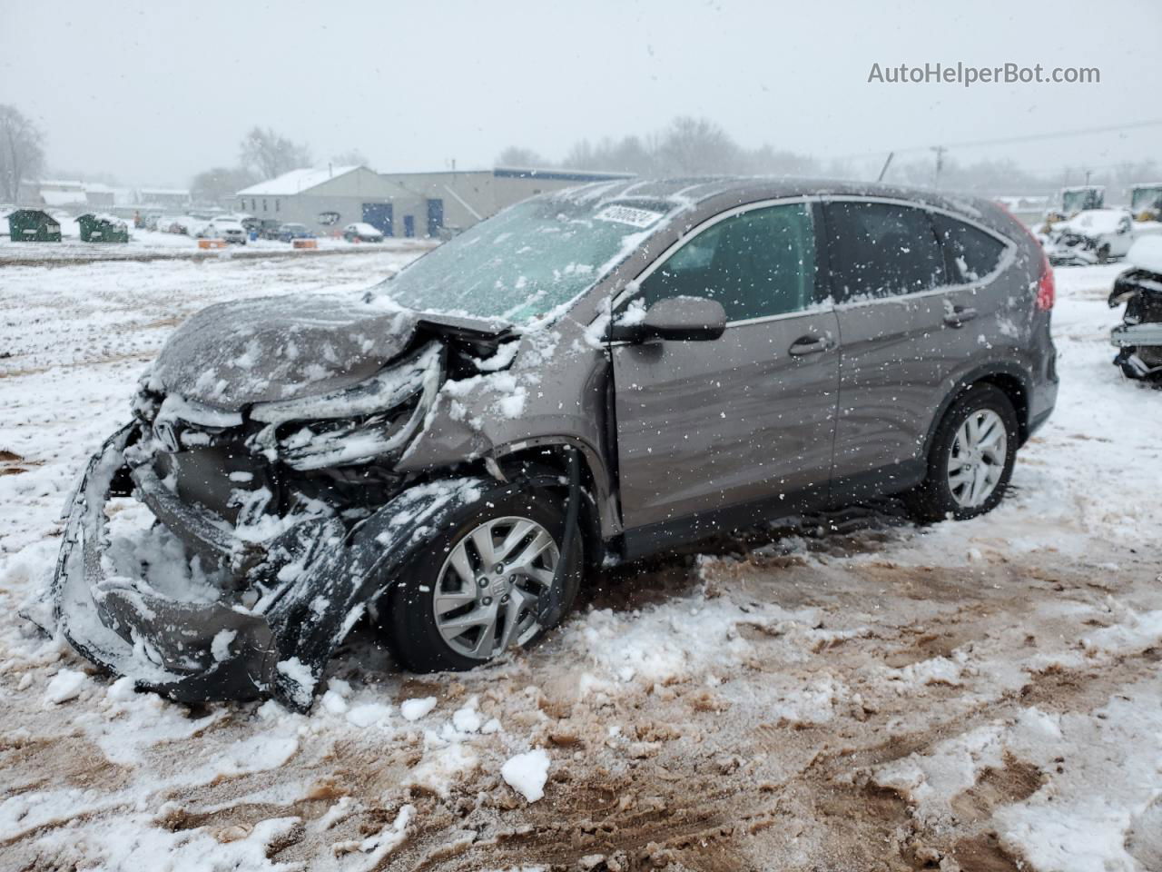 2015 Honda Cr-v Ex Серый vin: 5J6RM4H52FL032131