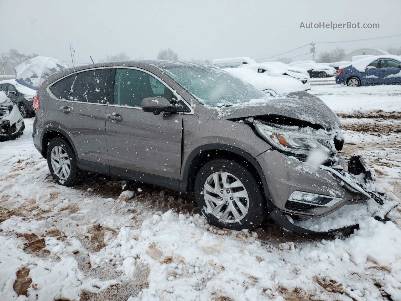 2015 Honda Cr-v Ex Gray vin: 5J6RM4H52FL032131