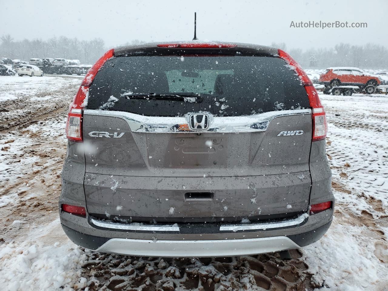 2015 Honda Cr-v Ex Gray vin: 5J6RM4H52FL032131