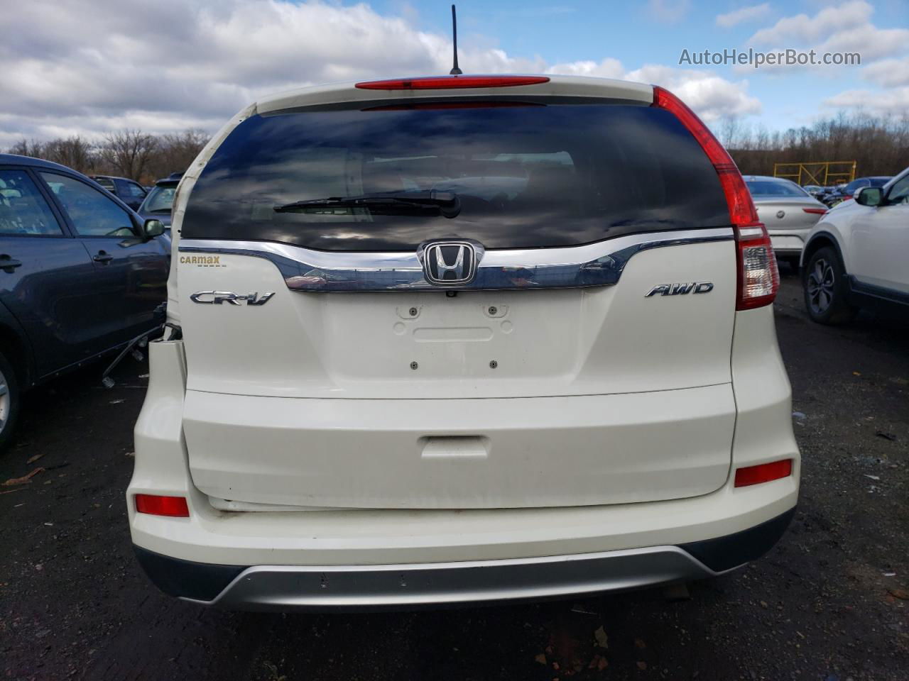 2015 Honda Cr-v Ex Белый vin: 5J6RM4H52FL059197