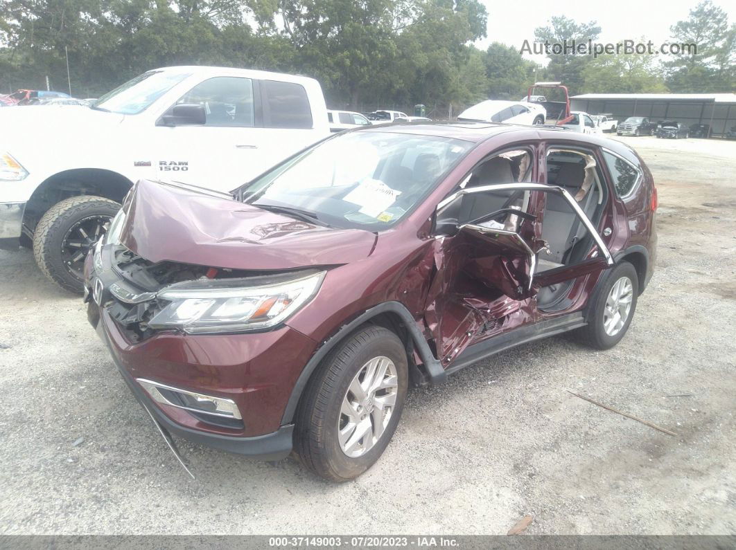 2015 Honda Cr-v Ex Burgundy vin: 5J6RM4H52FL061225