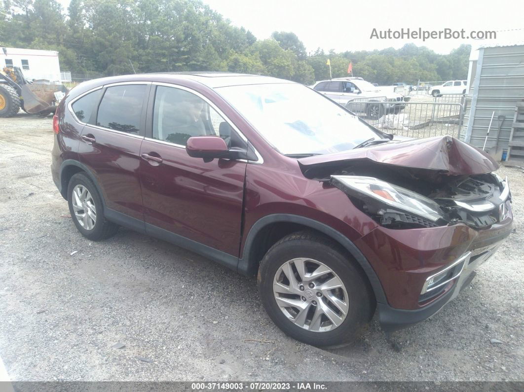 2015 Honda Cr-v Ex Бордовый vin: 5J6RM4H52FL061225