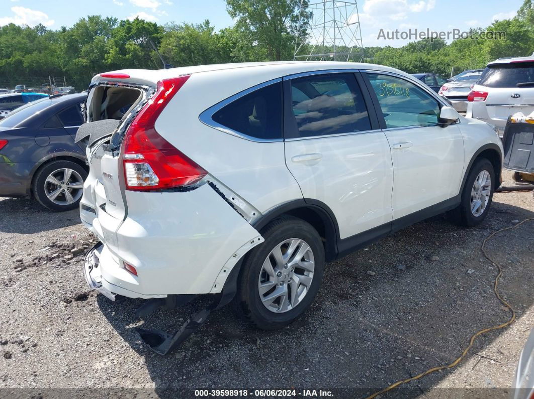 2015 Honda Cr-v Ex White vin: 5J6RM4H52FL113856