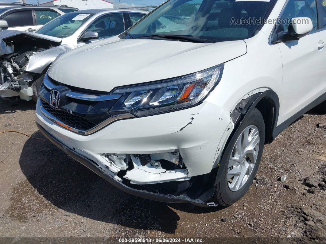 2015 Honda Cr-v Ex White vin: 5J6RM4H52FL113856