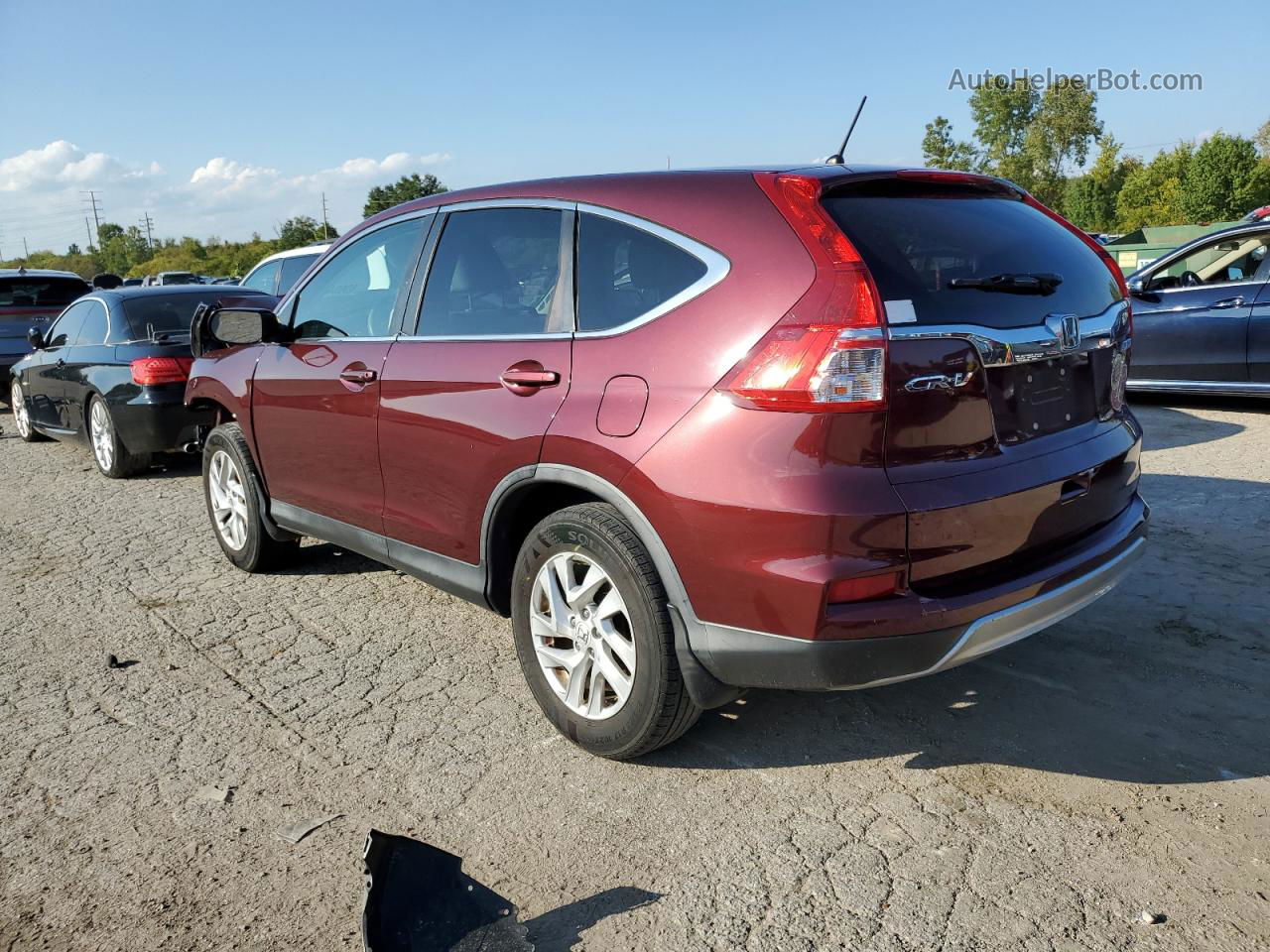 2015 Honda Cr-v Ex Красный vin: 5J6RM4H52FL116174