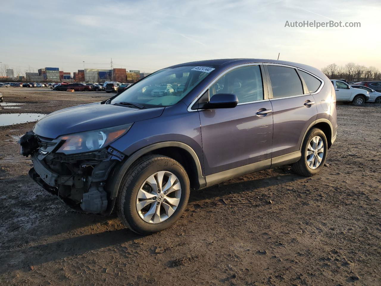 2012 Honda Cr-v Ex Синий vin: 5J6RM4H53CL039200