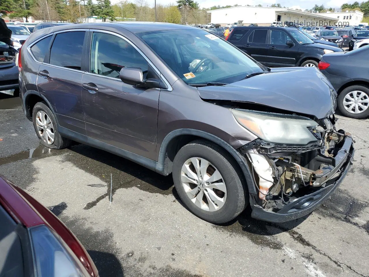 2012 Honda Cr-v Ex Brown vin: 5J6RM4H53CL078871