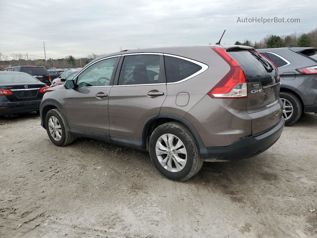 2013 Honda Cr-v Ex Tan vin: 5J6RM4H53DL031955