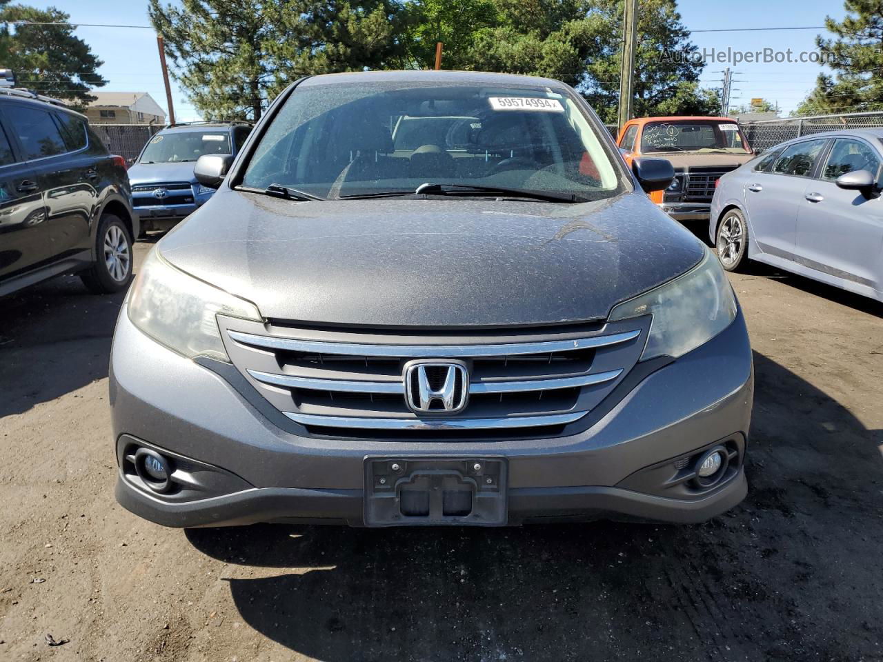 2013 Honda Cr-v Ex Gray vin: 5J6RM4H53DL051929