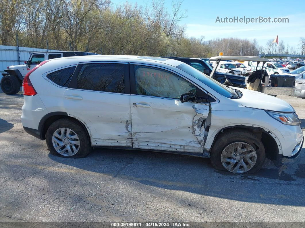 2016 Honda Cr-v Ex White vin: 5J6RM4H53GL066855