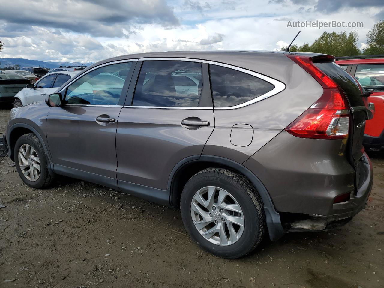 2016 Honda Cr-v Ex Gray vin: 5J6RM4H53GL095658