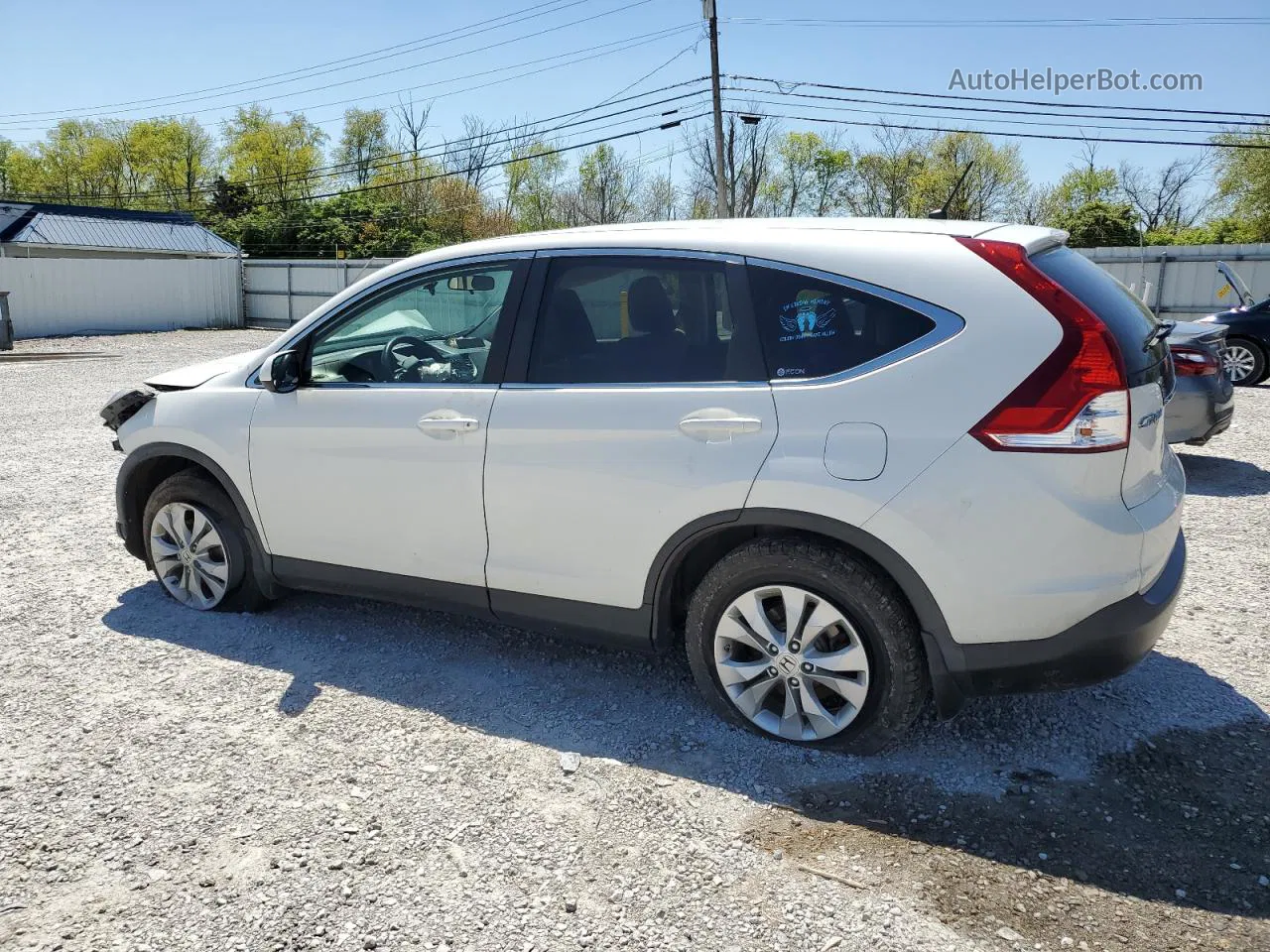 2012 Honda Cr-v Ex White vin: 5J6RM4H54CL018677