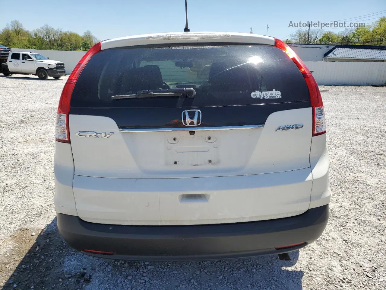 2012 Honda Cr-v Ex White vin: 5J6RM4H54CL018677