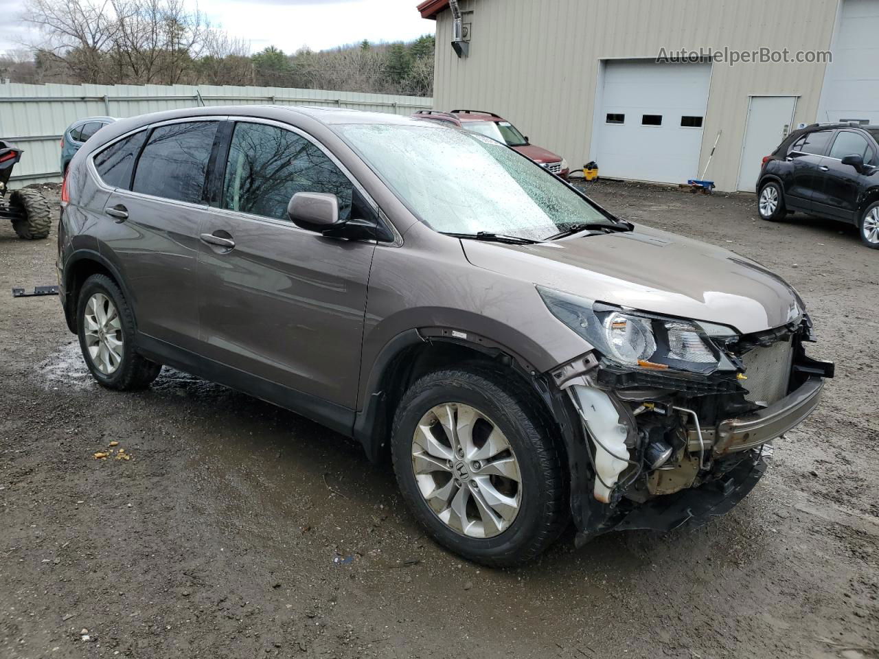 2012 Honda Cr-v Ex Gray vin: 5J6RM4H54CL038217