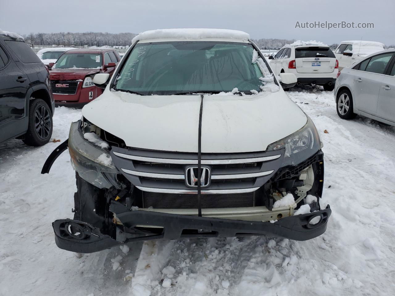 2012 Honda Cr-v Ex White vin: 5J6RM4H54CL057222