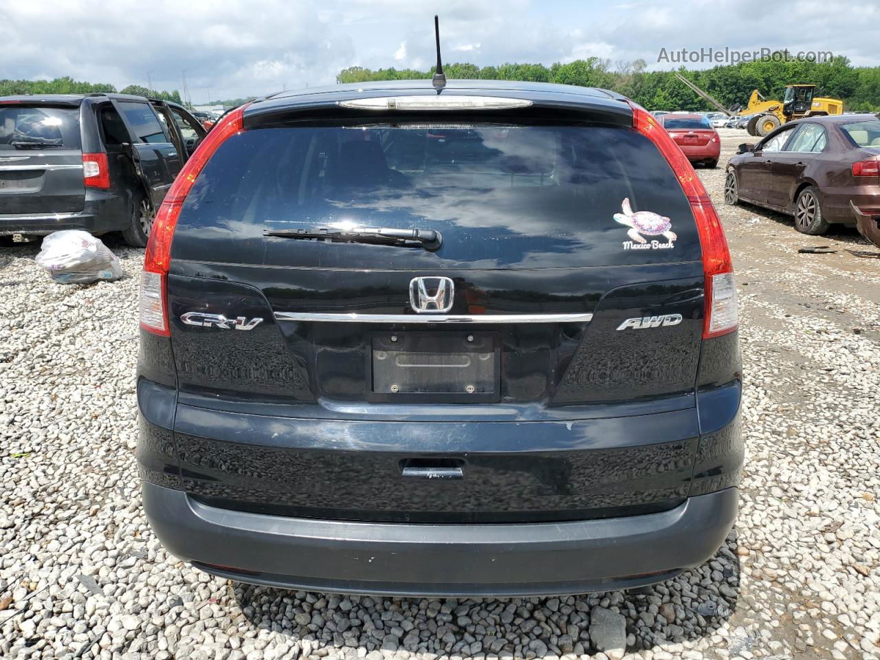 2012 Honda Cr-v Ex Black vin: 5J6RM4H54CL077308