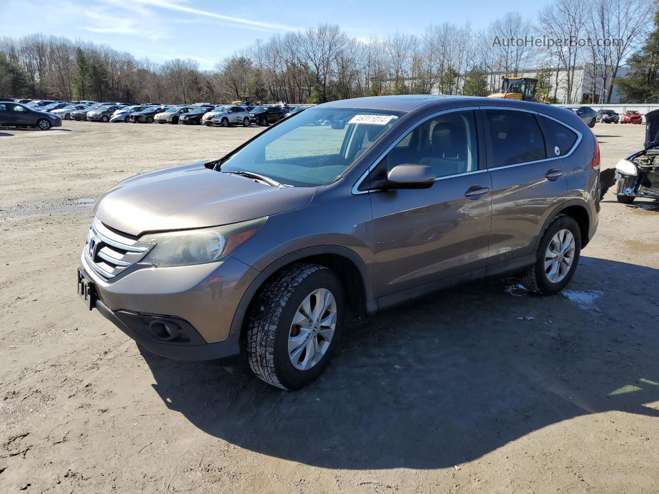 2013 Honda Cr-v Ex Gray vin: 5J6RM4H54DL056606