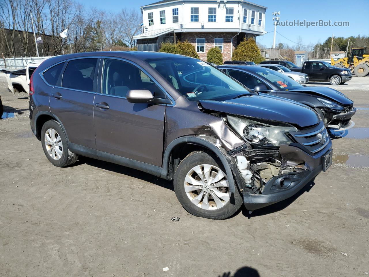 2013 Honda Cr-v Ex Gray vin: 5J6RM4H54DL056606