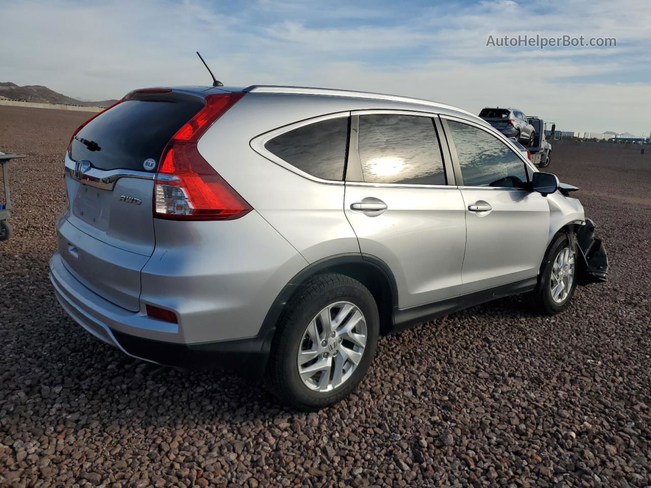 2015 Honda Cr-v Ex Серебряный vin: 5J6RM4H54FL032843