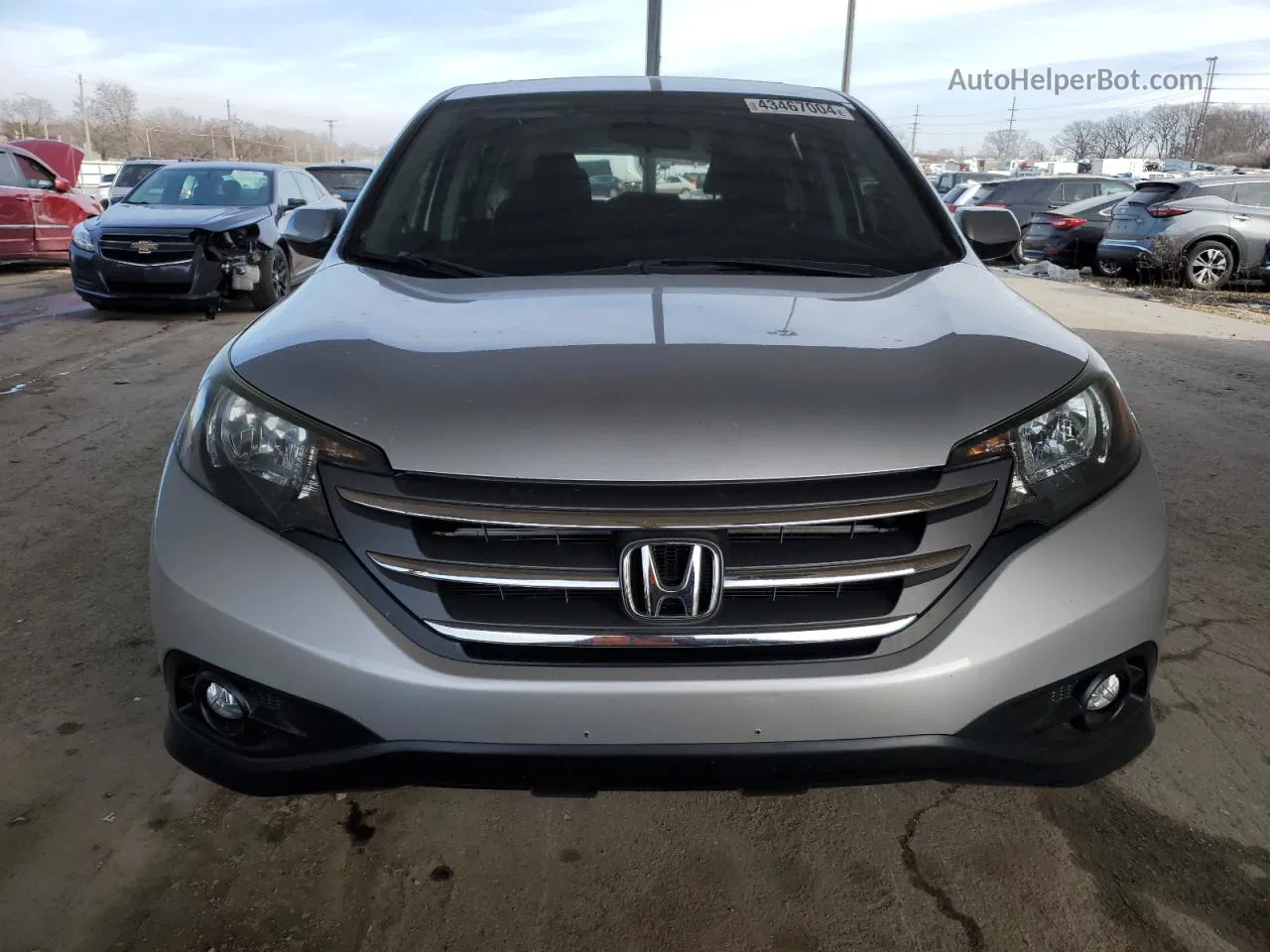 2012 Honda Cr-v Ex Silver vin: 5J6RM4H55CL010314