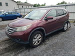 2012 Honda Cr-v Ex Maroon vin: 5J6RM4H55CL014007