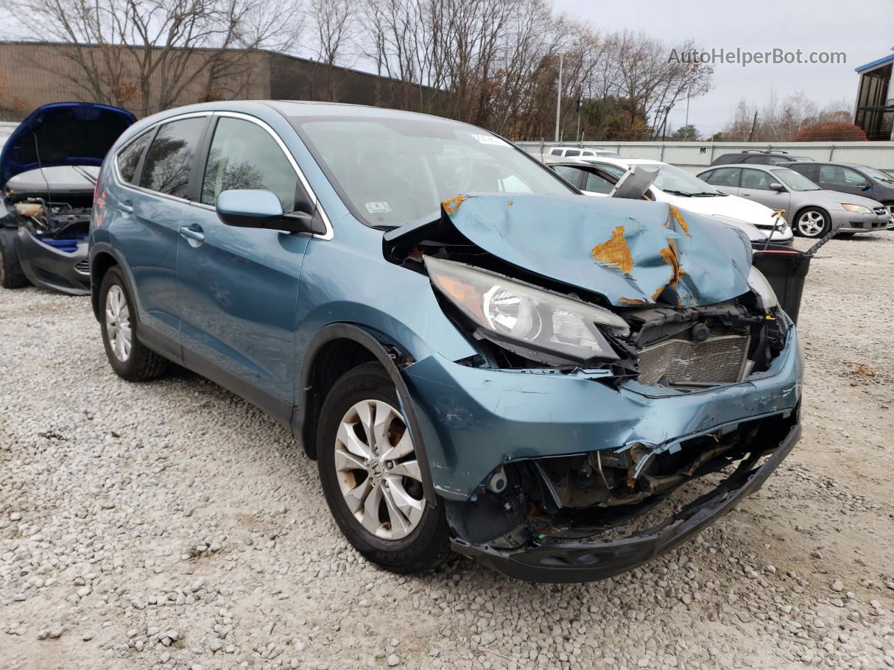 2013 Honda Cr-v Ex Turquoise vin: 5J6RM4H55DL024070