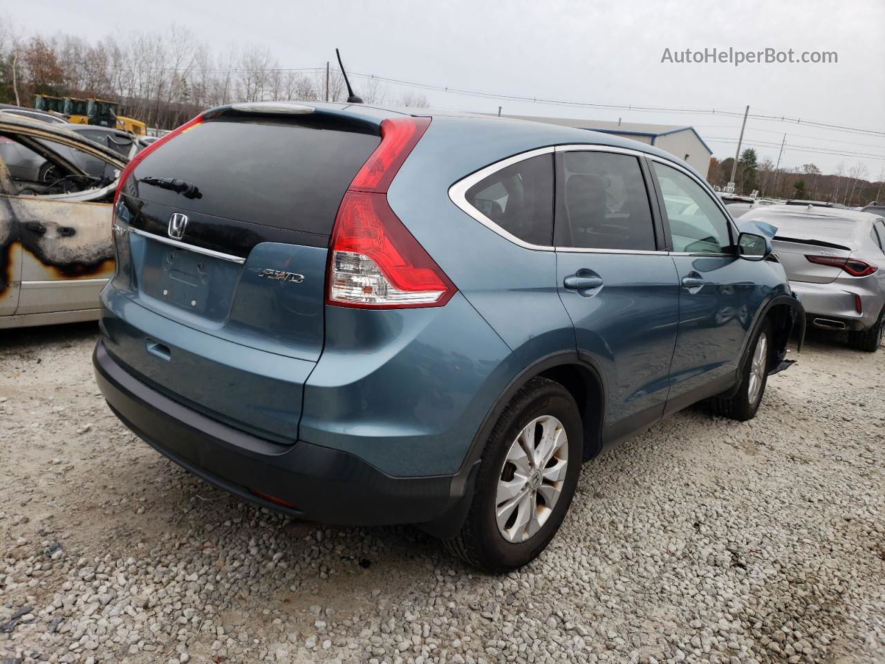 2013 Honda Cr-v Ex Turquoise vin: 5J6RM4H55DL024070