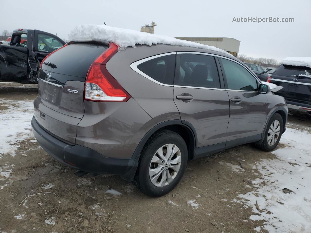 2013 Honda Cr-v Ex Gray vin: 5J6RM4H55DL056887