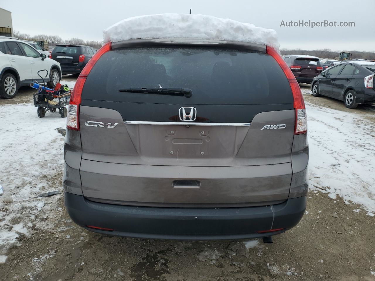 2013 Honda Cr-v Ex Gray vin: 5J6RM4H55DL056887