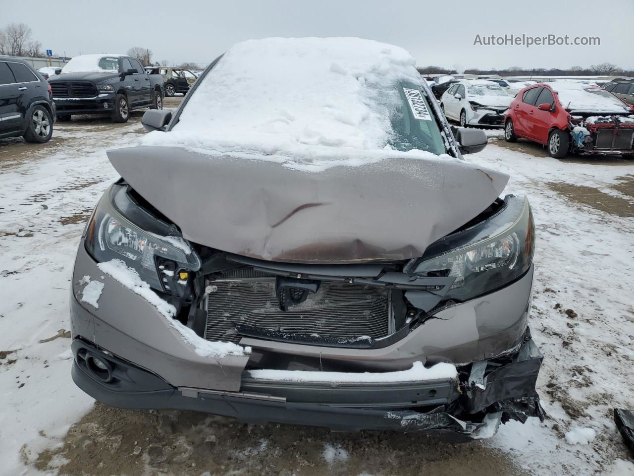 2013 Honda Cr-v Ex Gray vin: 5J6RM4H55DL056887