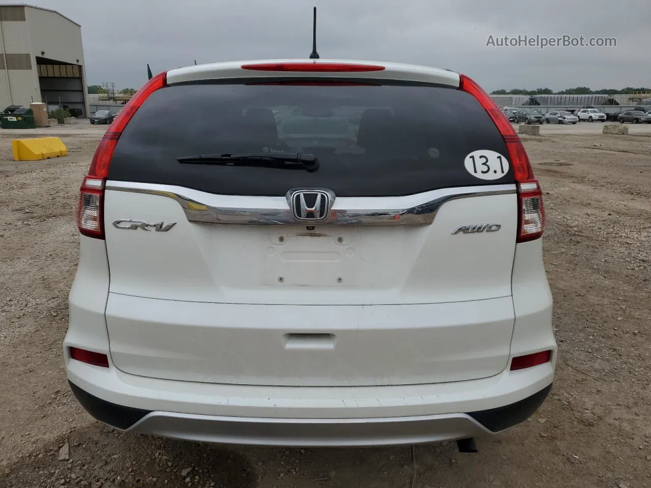 2015 Honda Cr-v Ex White vin: 5J6RM4H55FL047500