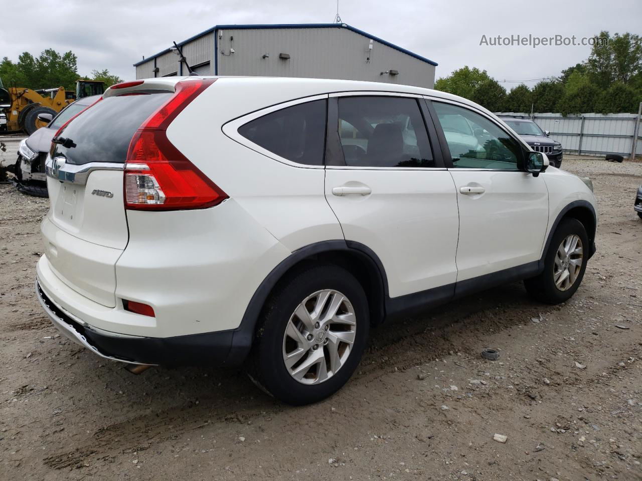 2015 Honda Cr-v Ex White vin: 5J6RM4H55FL121613