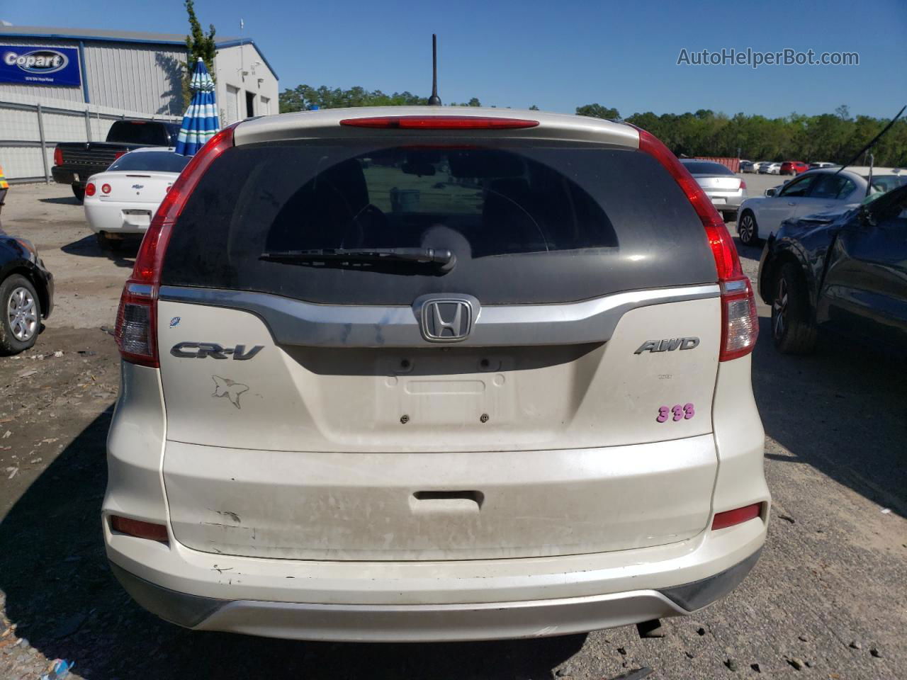 2016 Honda Cr-v Ex Белый vin: 5J6RM4H55GL012912