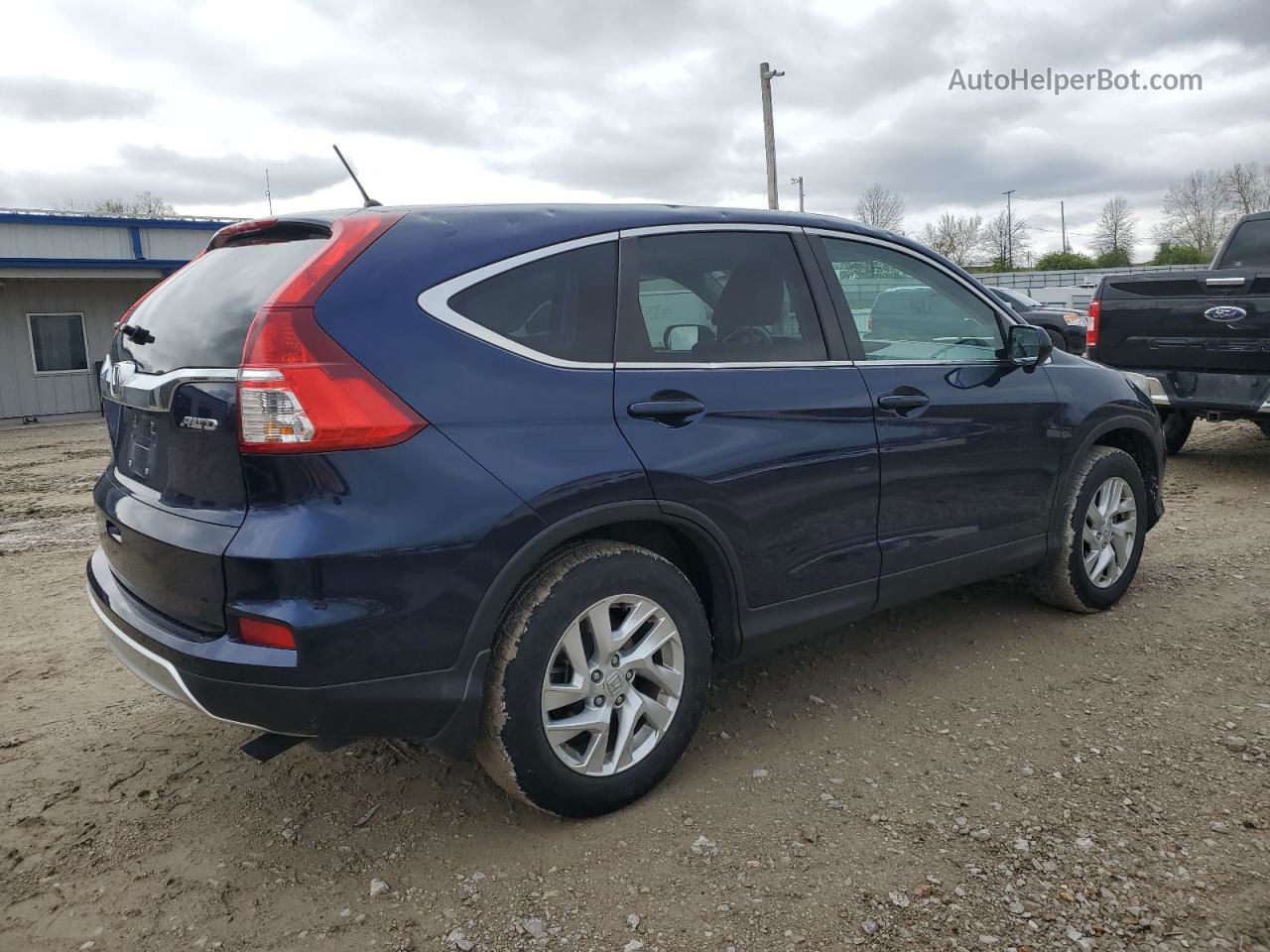 2016 Honda Cr-v Ex Blue vin: 5J6RM4H55GL026275