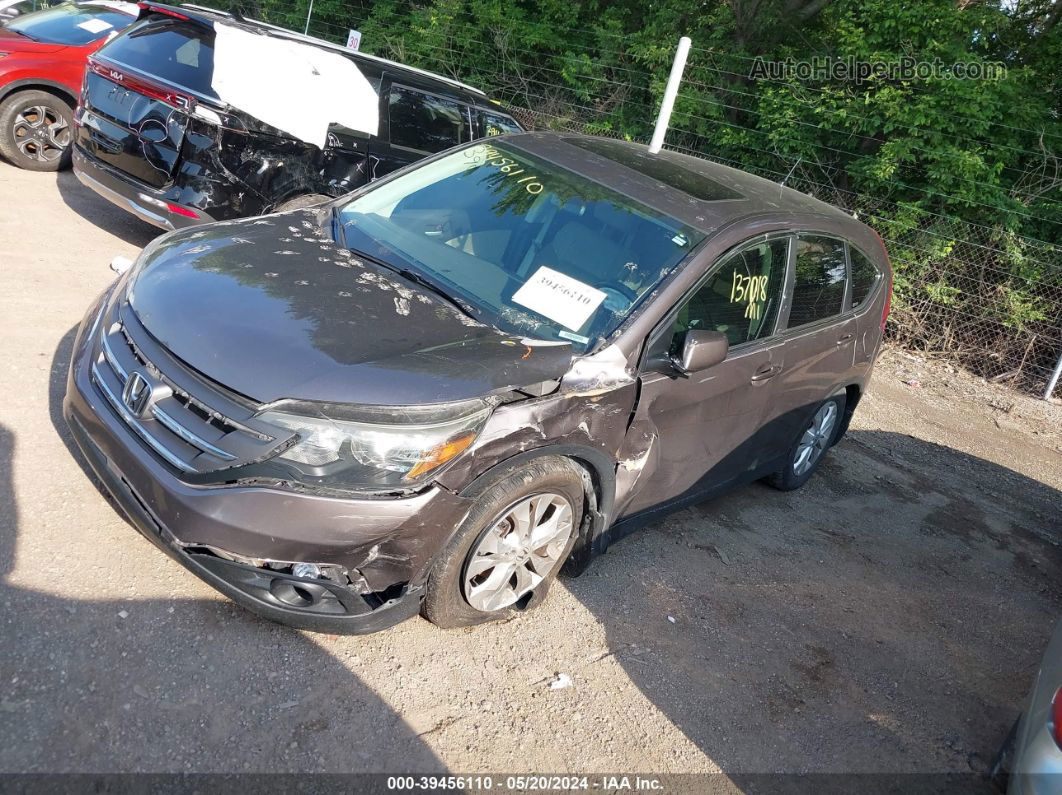 2012 Honda Cr-v Ex Gray vin: 5J6RM4H56CL063491