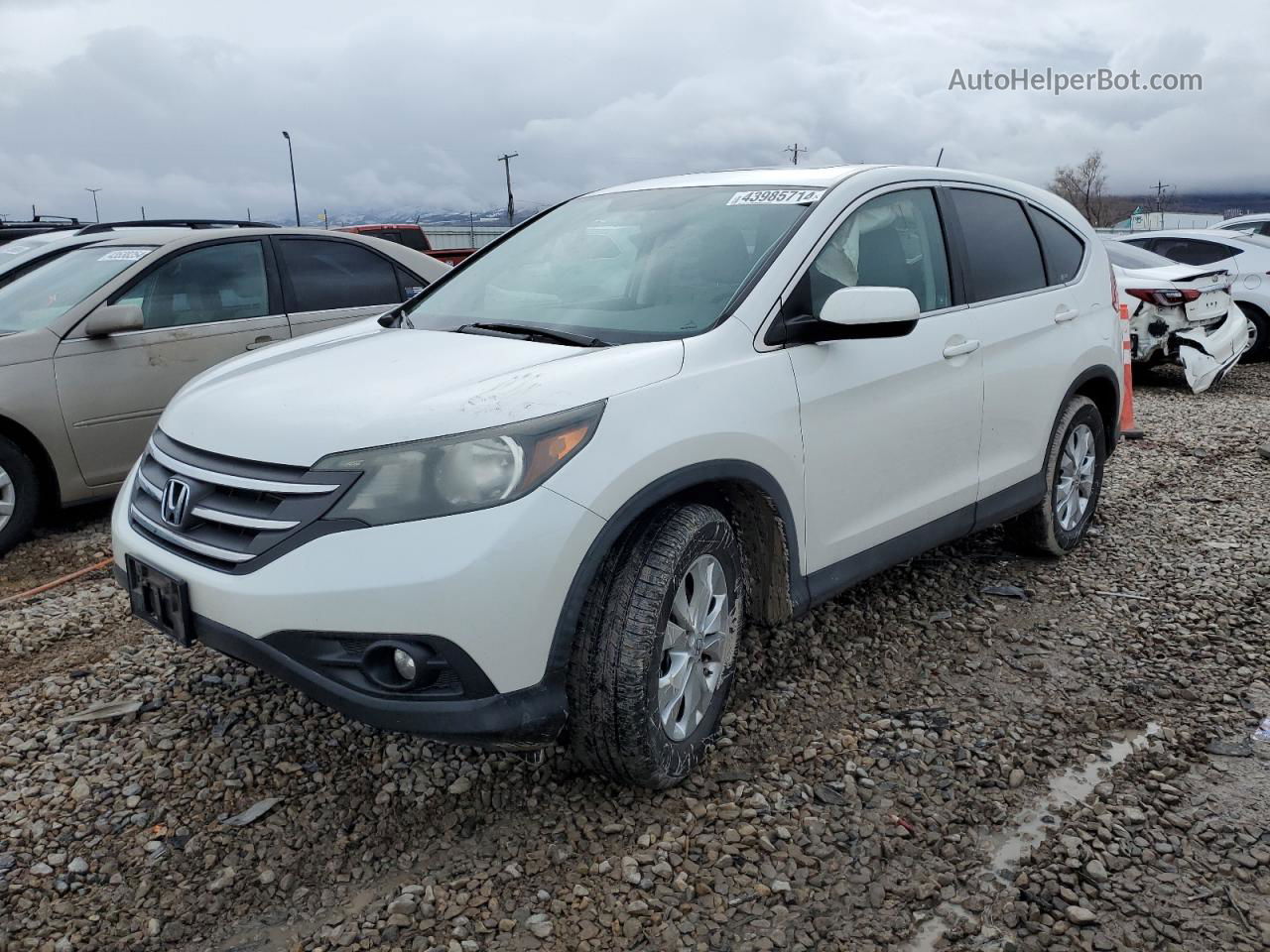 2012 Honda Cr-v Ex White vin: 5J6RM4H56CL069744