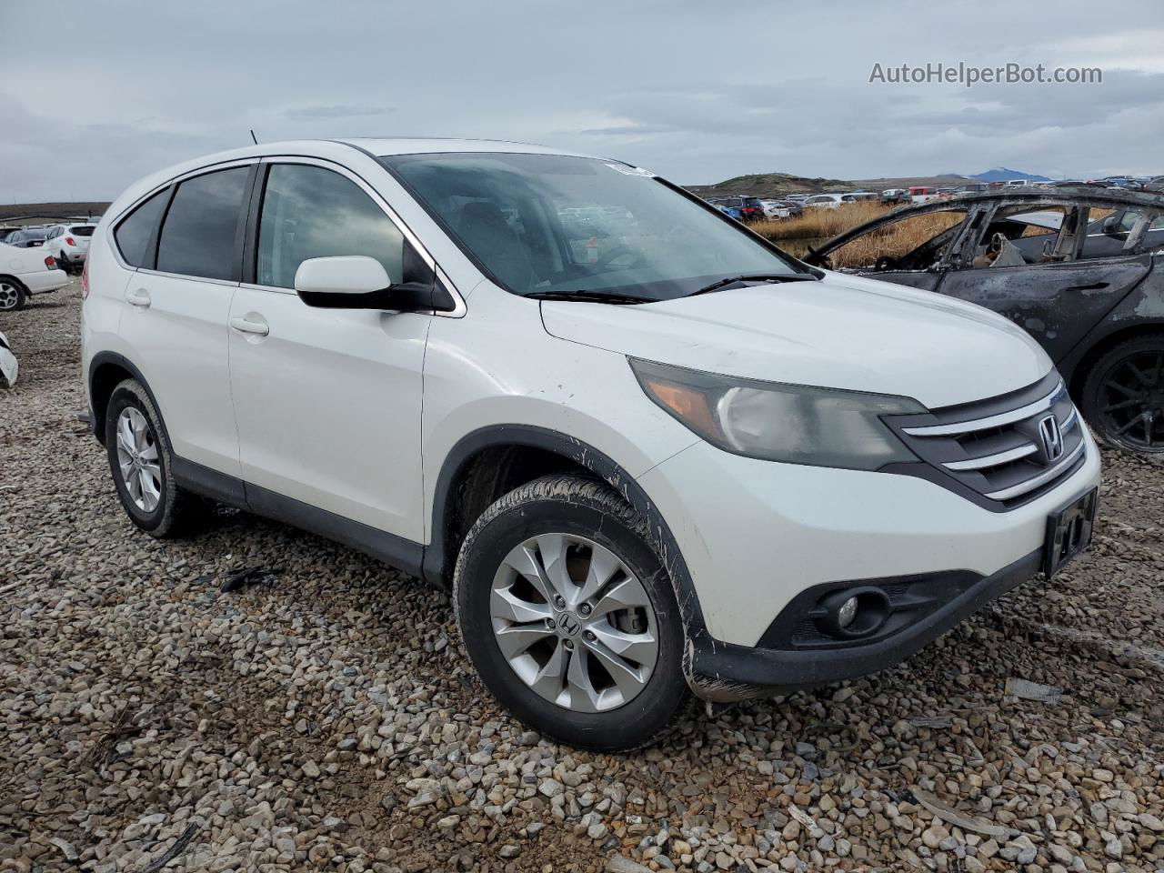 2012 Honda Cr-v Ex White vin: 5J6RM4H56CL069744