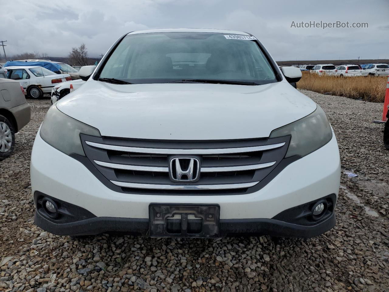 2012 Honda Cr-v Ex White vin: 5J6RM4H56CL069744