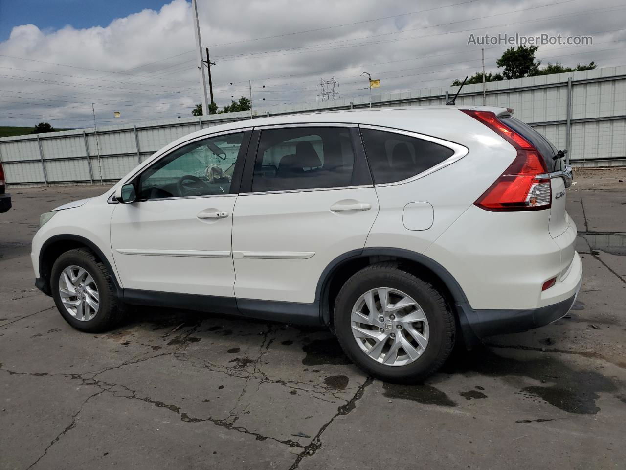 2015 Honda Cr-v Ex White vin: 5J6RM4H56FL088511