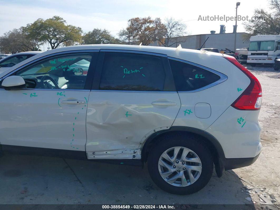 2016 Honda Cr-v Ex White vin: 5J6RM4H56GL046227