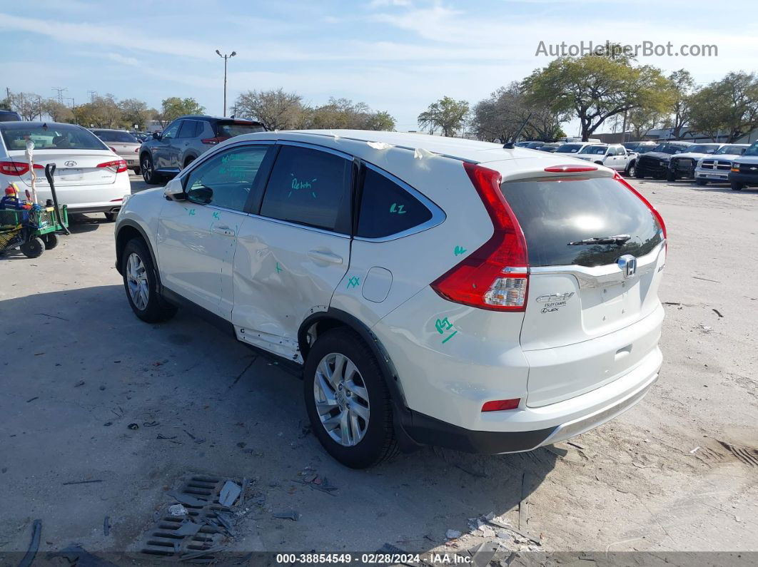 2016 Honda Cr-v Ex White vin: 5J6RM4H56GL046227