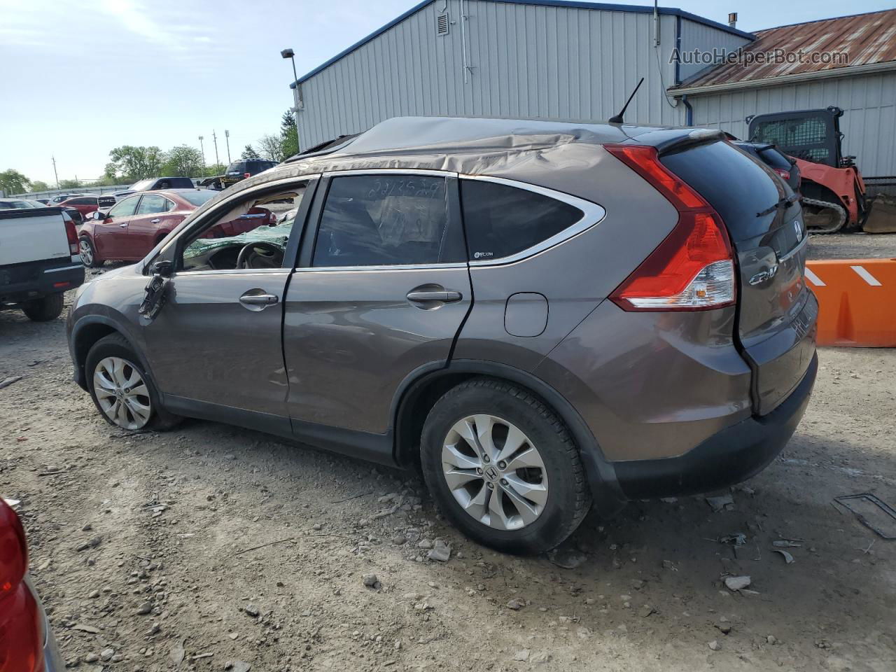 2012 Honda Cr-v Ex Gray vin: 5J6RM4H57CL049244