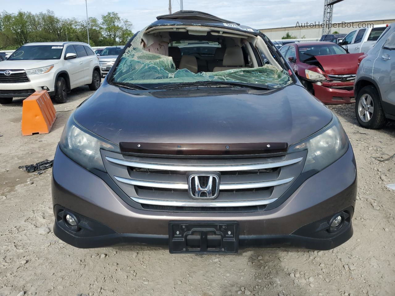 2012 Honda Cr-v Ex Gray vin: 5J6RM4H57CL049244