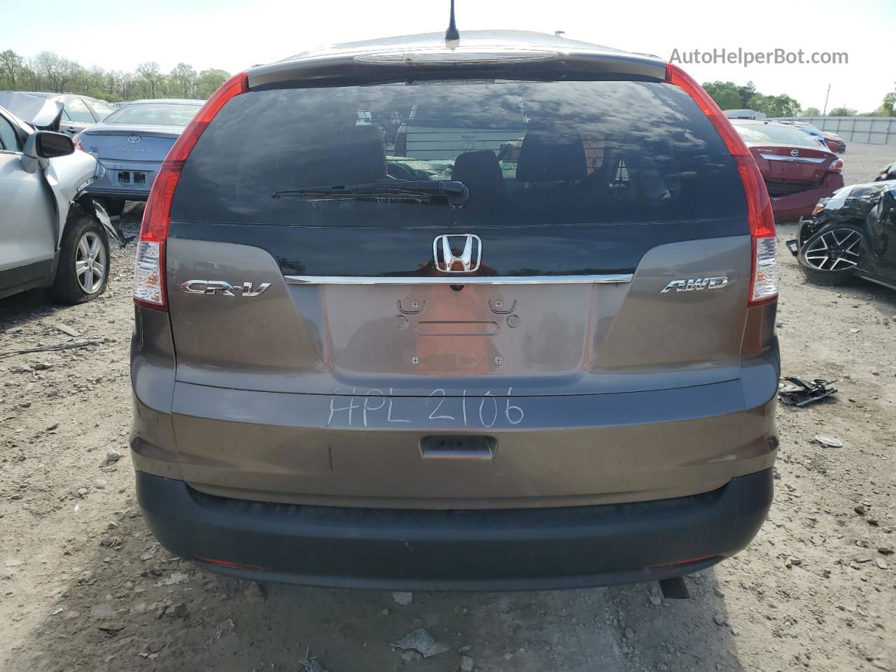 2012 Honda Cr-v Ex Gray vin: 5J6RM4H57CL049244