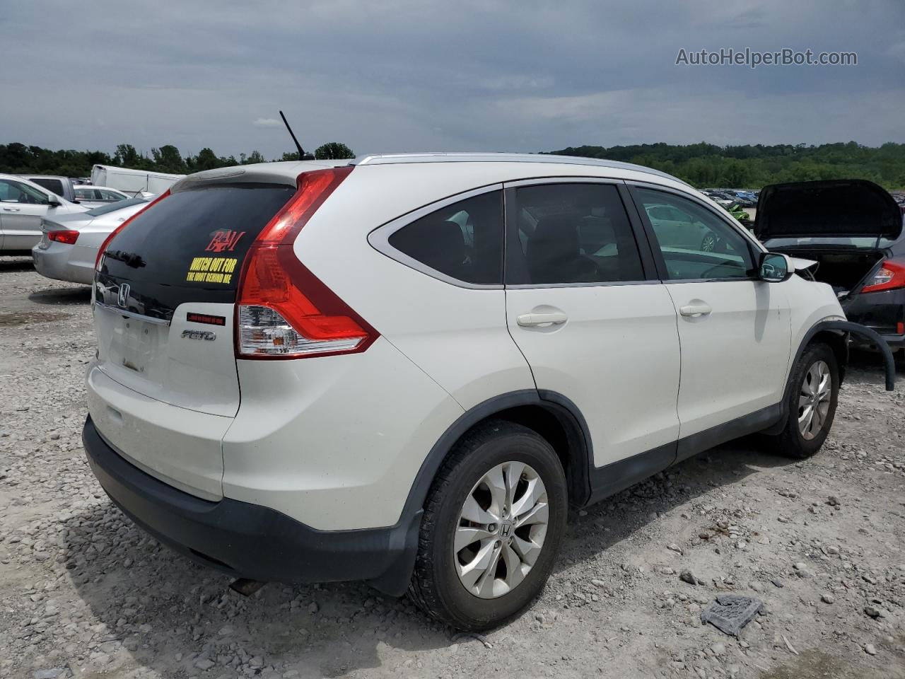 2012 Honda Cr-v Ex White vin: 5J6RM4H57CL069400