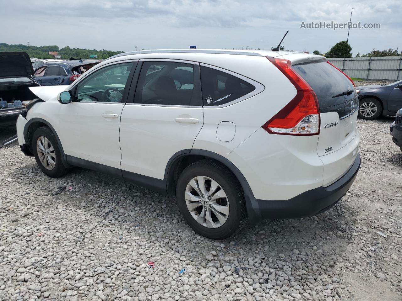 2012 Honda Cr-v Ex White vin: 5J6RM4H57CL069400