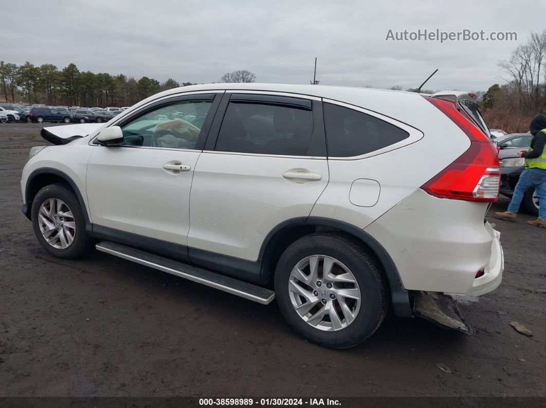 2015 Honda Cr-v Ex White vin: 5J6RM4H57FL002879