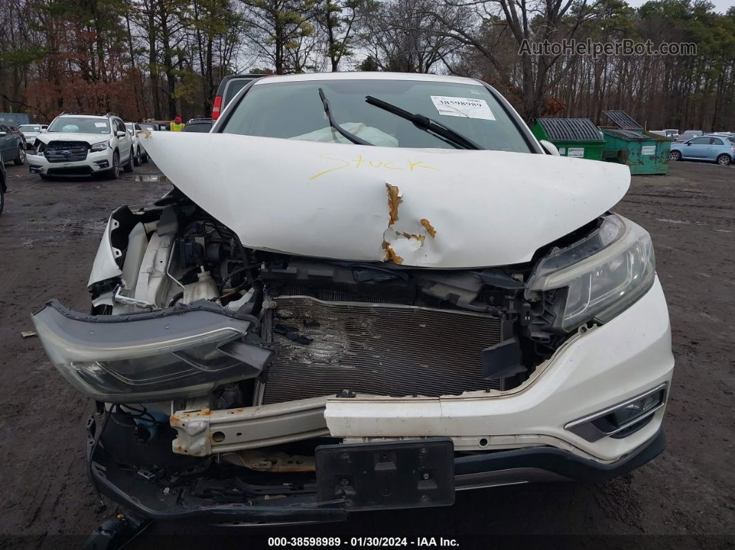 2015 Honda Cr-v Ex White vin: 5J6RM4H57FL002879