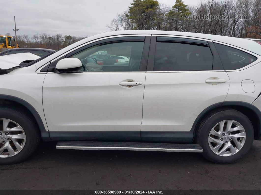 2015 Honda Cr-v Ex White vin: 5J6RM4H57FL002879